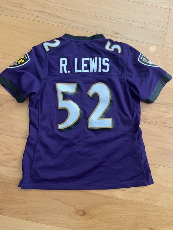 NFL Tops - NFL Women's Baltimore Ravens Purple R. Lewis #52 Jersey